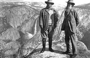 President Theodore Roosevelt and naturalist John Muir President Theodore Roosevelt and naturalist John Muir