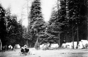 A Locomobile in Yosemite National Park A Locomobile in Yosemite National Park